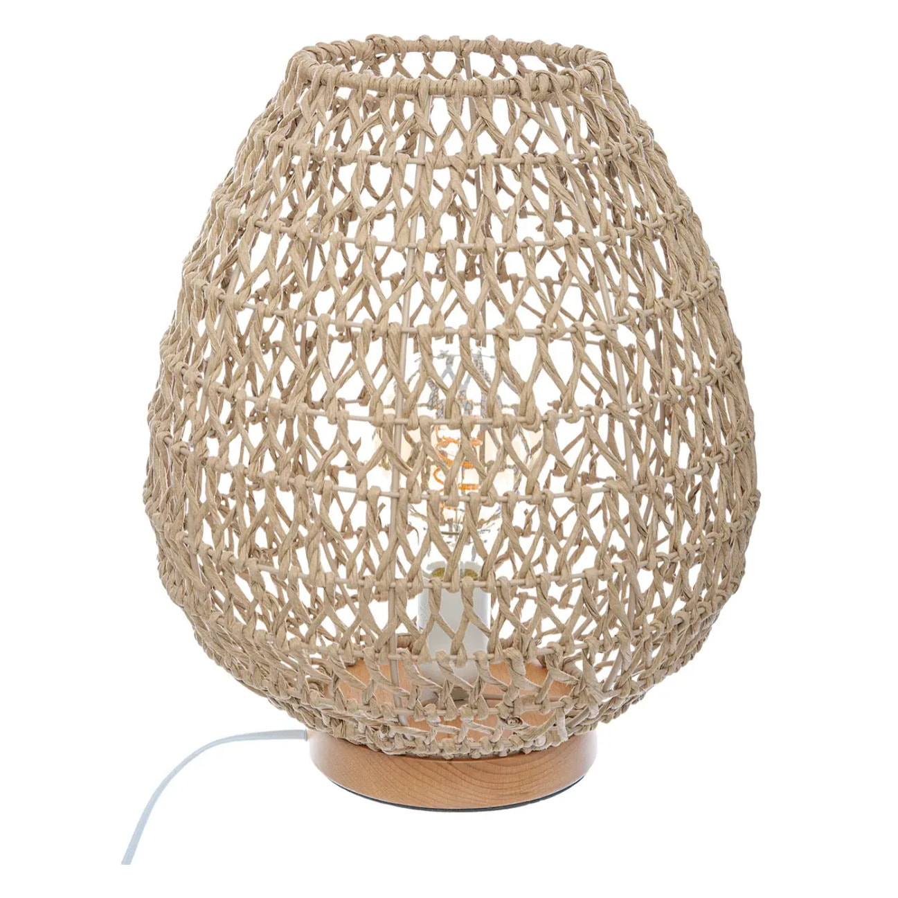 Lampe "Etel" beige H36cm