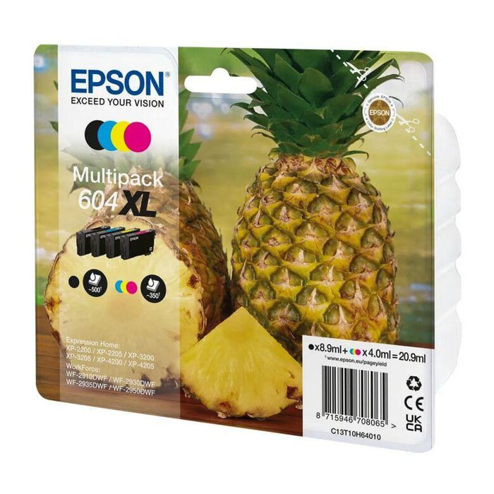 Cartouche d'encre EPSON 604XL CMYN Serie Ananas