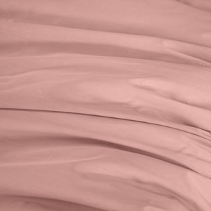 Parure housse de couette coton rose the