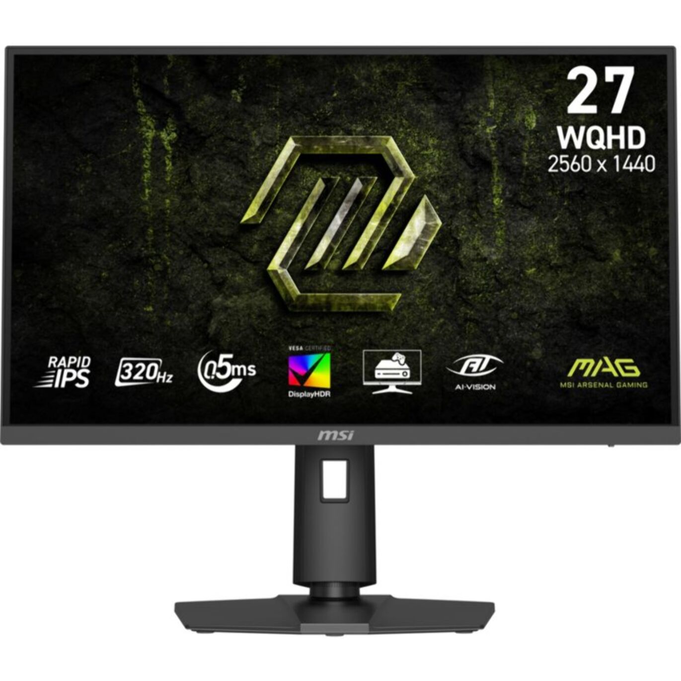 Ecran PC Gamer MSI MAG 274QPF 27" Fast IPS WQHD 320 Hz HDR 2x HDMI 2.1