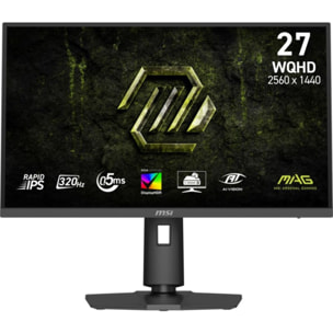 Ecran PC Gamer MSI MAG 274QPF 27" Fast IPS WQHD 320 Hz HDR 2x HDMI 2.1