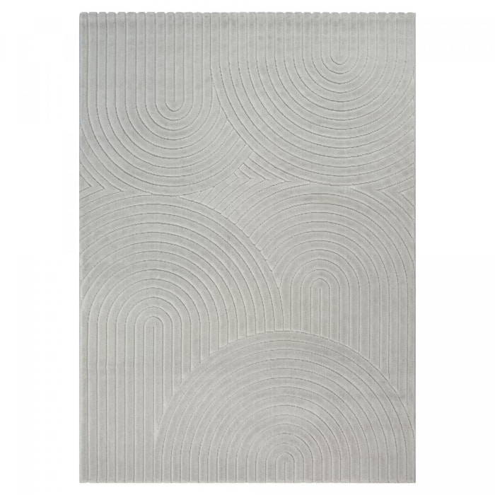 Tapis intérieur extérieur en relief ton sur ton FIRU