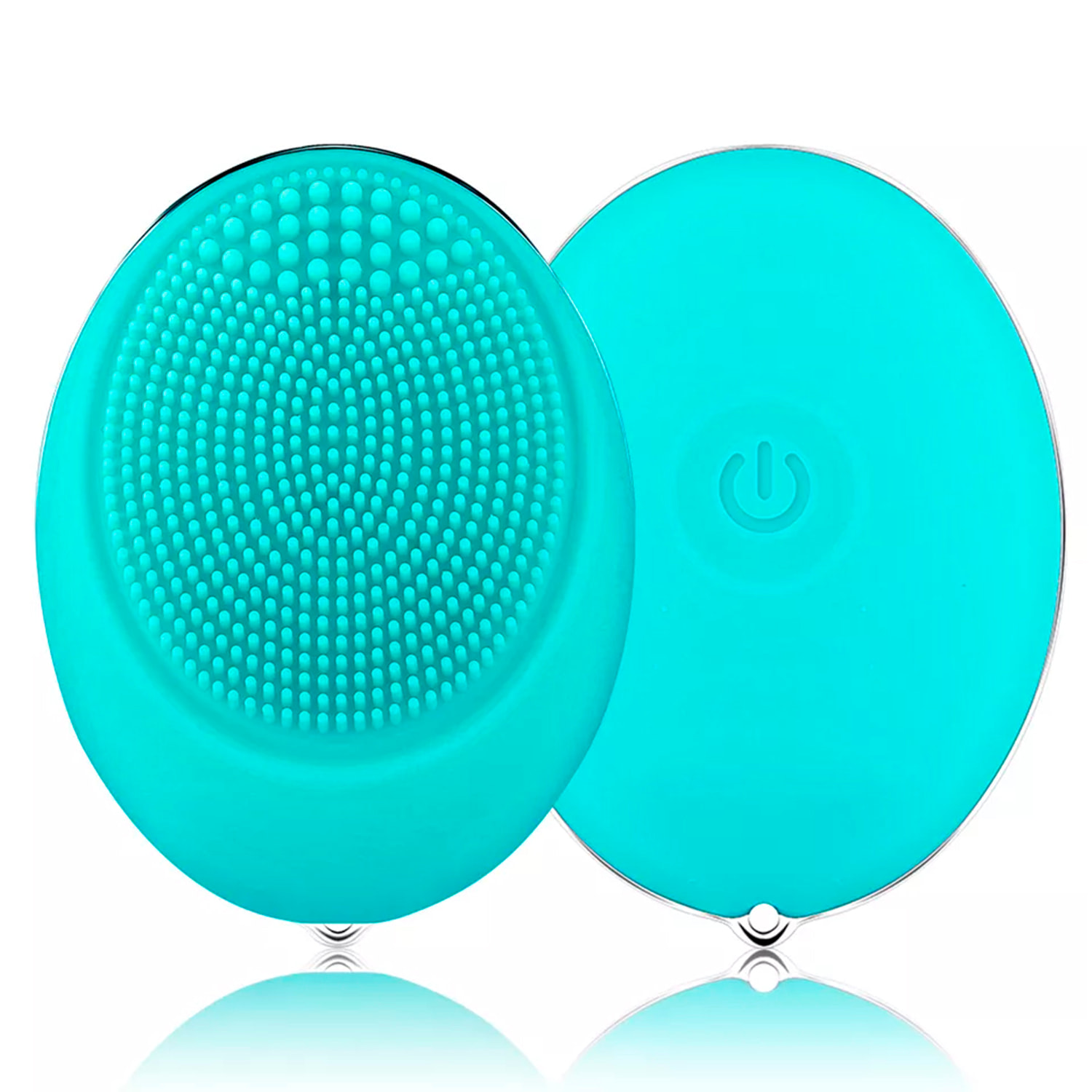 Micro spazzola elettrica in silicone per la pulizia e il massaggio del viso. Batteria incorporata, fino a 110 utilizzi.