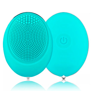 Micro spazzola elettrica in silicone per la pulizia e il massaggio del viso. Batteria incorporata, fino a 110 utilizzi.