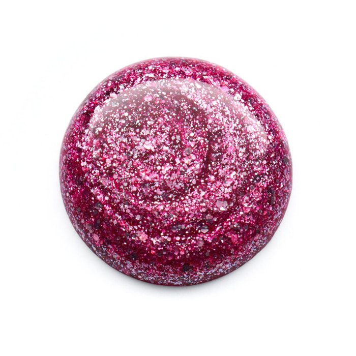 Disco Glitter - Mini Vernis à ongles rose vif scintillant
