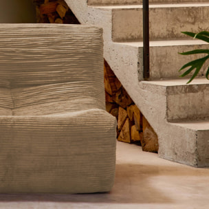 Chauffeuse velours côtelé 3 places SOKOL