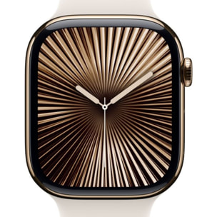 Montre connectée APPLE WATCH Serie 10 46mm Titane Or M/L Cellular