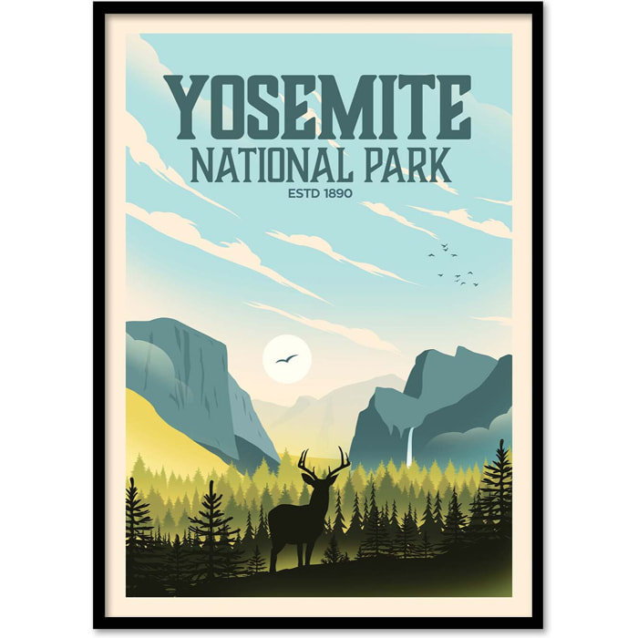 Affiche - Yosemite National Park - Studio Inception