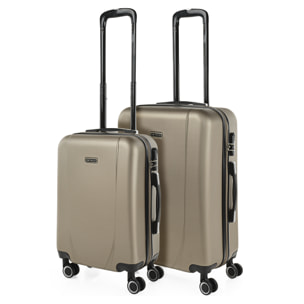 Maleta Itaca Tiber Set De 2 Unidades Champagne