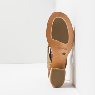 Sandalias con tacón S3141 RESTORED SKIN TAUPE / VERDISO color Taupe