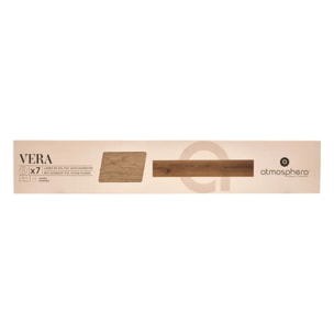Lot de 7 lames adhésives PVC Vera 15x91cm marron naturel