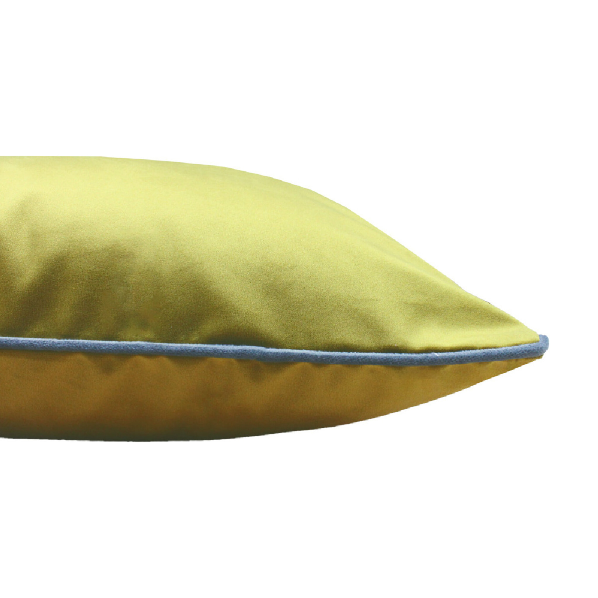Housse de coussin polyester anti tache uni Velours uni lichen-titane