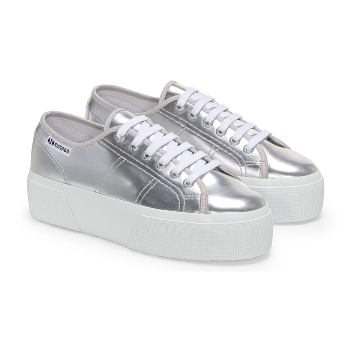 Superga - Scarpe da donna Donna Grigio - 3790 Platform Mirror Synthetic Material