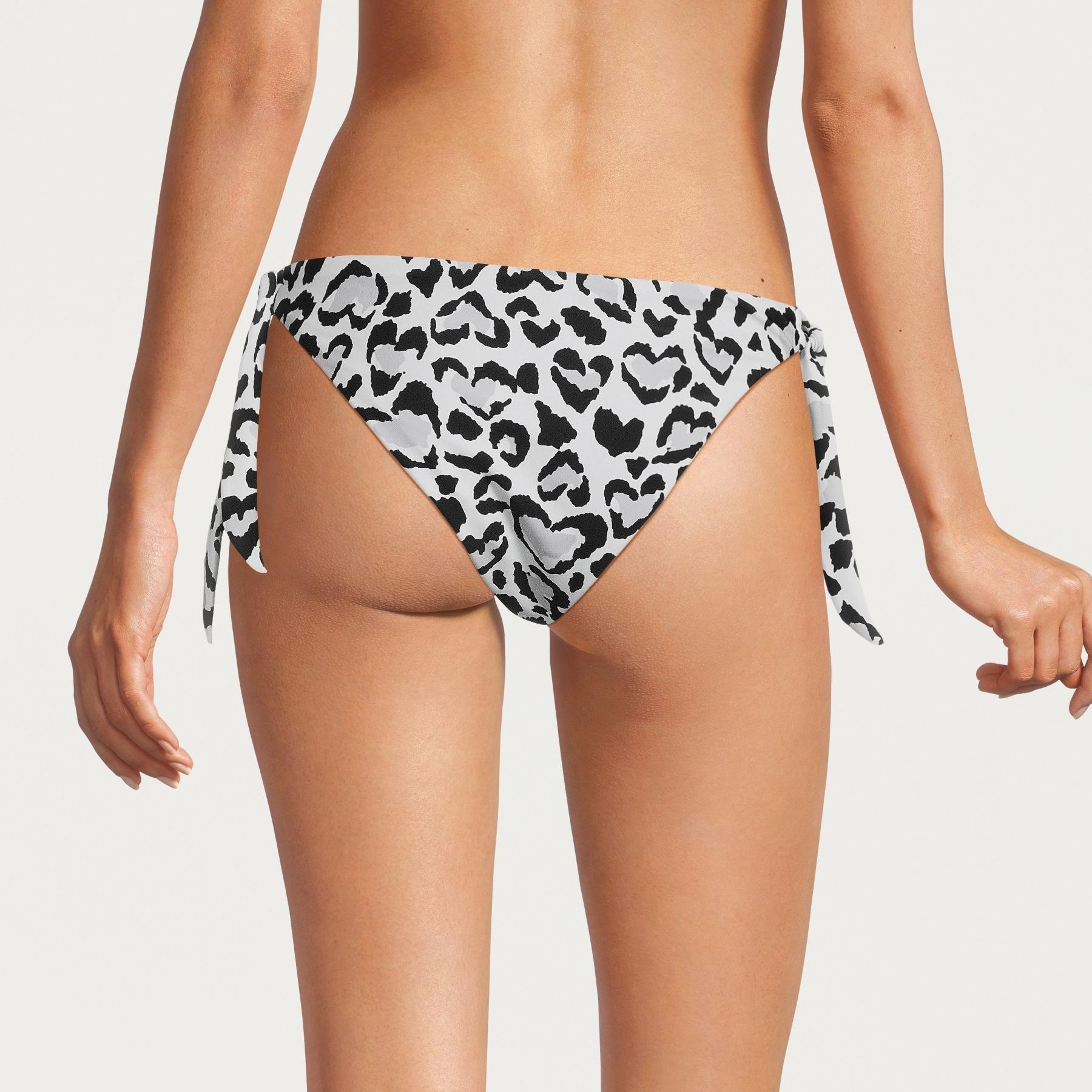 Braguita lazos animal print pernera alta