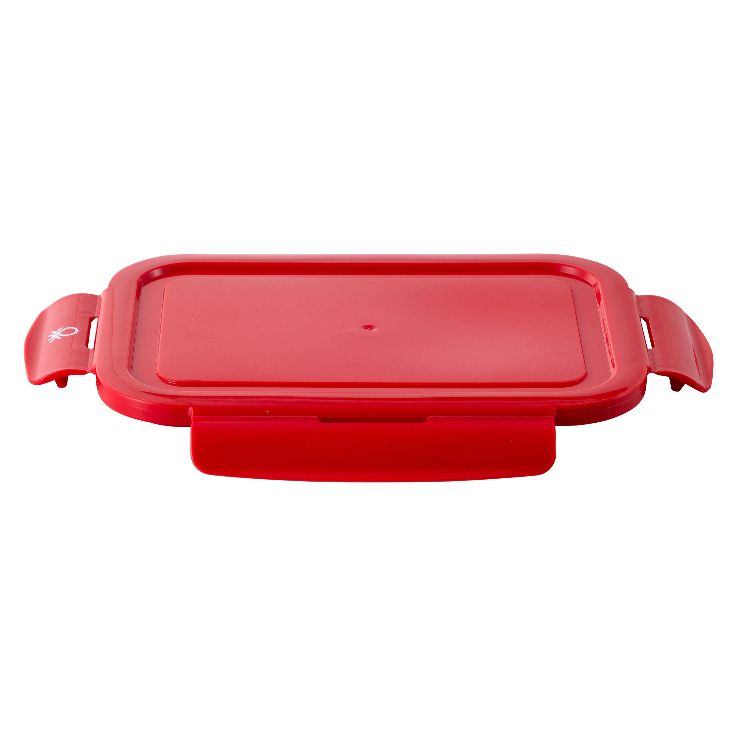 Hermético rectangular  tapa rojo benetton