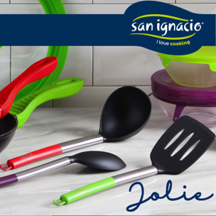 Juego de 3 sartenes (18,22,26 cm) con 3 utensilios de cocina colección Jolie San Ignacio