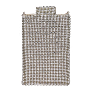 Portacellulare argento metallico