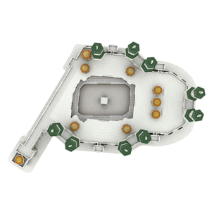 Puzzle 3D in cartone della Grande Moschea della Mecca. 150 pezzi.