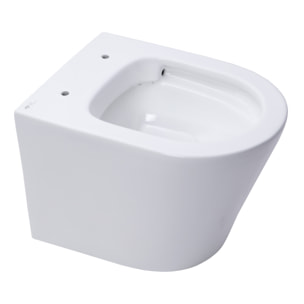 Pack WC sans bride Infinitio, fixations invisibles + Abattant softclose slim + Bâti support Geberit UP100 + Plaque blanche