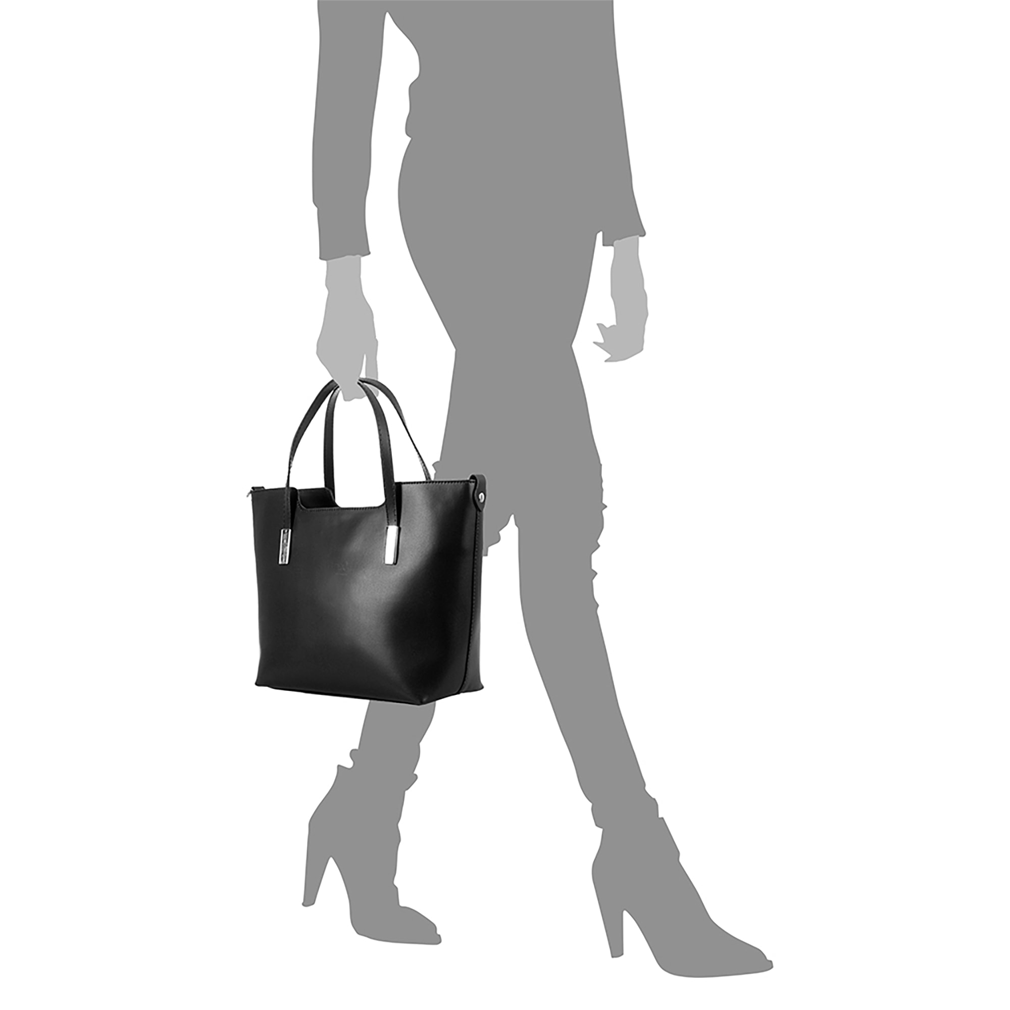 Filippa Borsa tote Donna.Pelle autentica Ruga