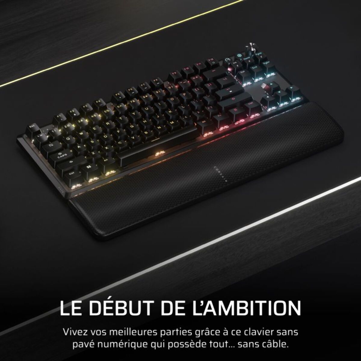 Clavier gamer sans fil CORSAIR K70 CORE TKL Wireless