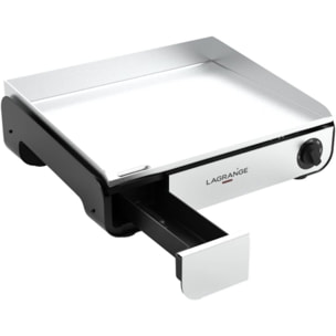 Plancha électrique LAGRANGE Pro 50M noir à poser, 50x40 cm + kit d'accessoires