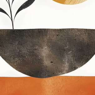 Tableau végétal géométrique moderne Toile imprimée