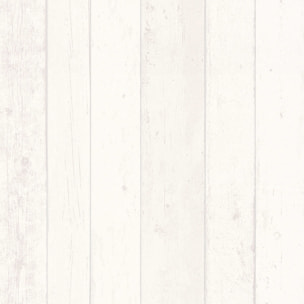 Papier peint planche de bois - Blanc