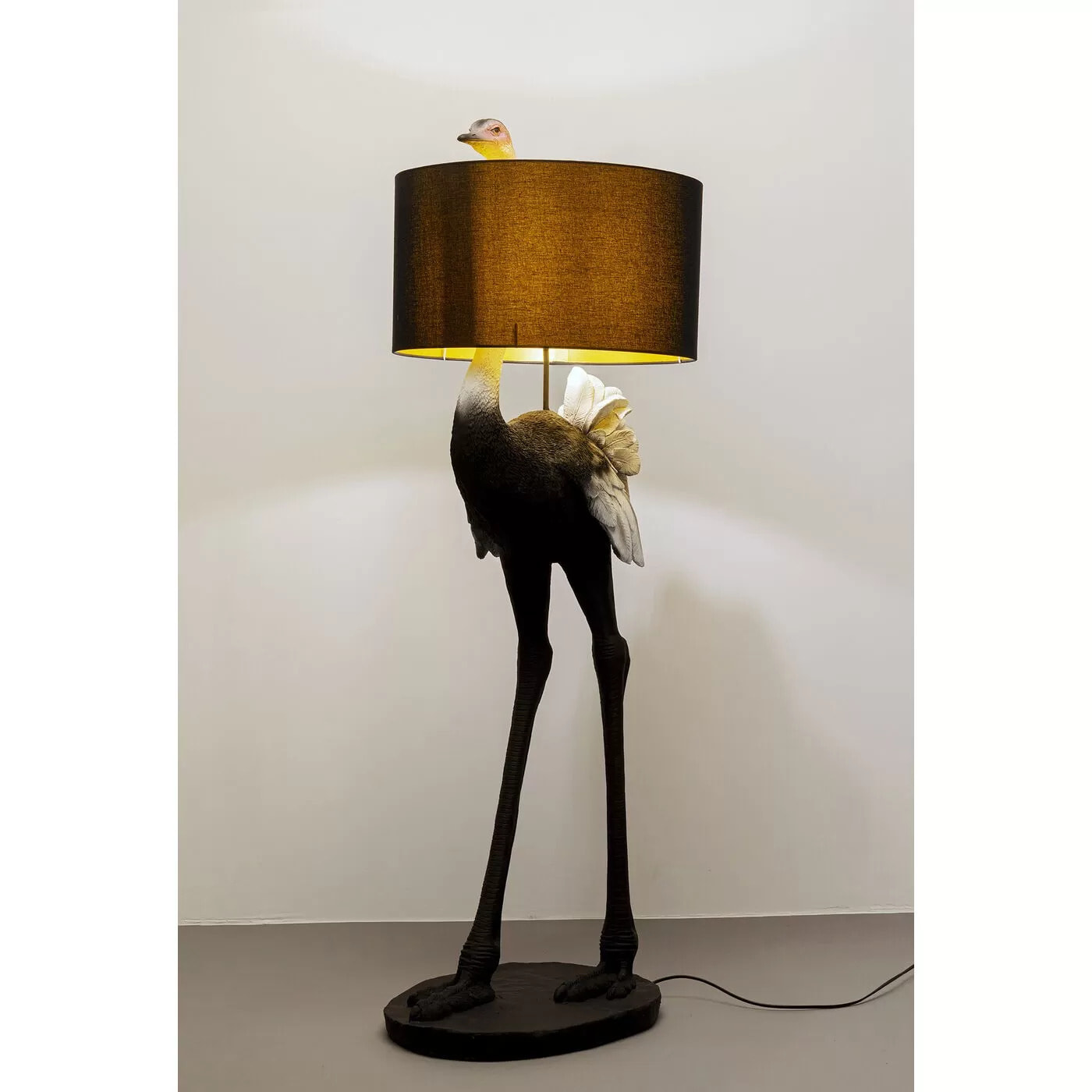 Lampadaire autruche 147cm Kare Design