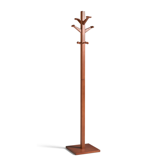 Perchero Woodie madera haya mogano 170x35x35 cm