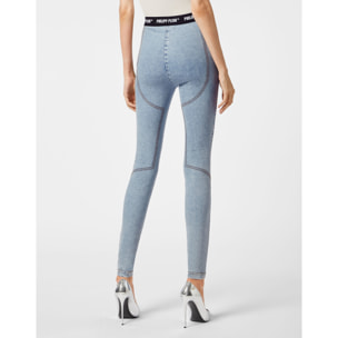 PHILIPP PLEIN Jegging de cintura alta