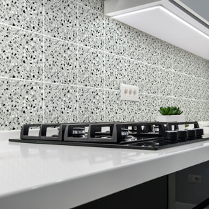 Stickers muraux - Sticker Mural Carrelage adhésif Cuisine Salle de Bain - 60 STICKERS CARREAUX DE CIMENT TERRAZZO VITO
