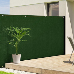 Brise vue occultant 1.5x10 m 220 gr/m² vert