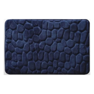 Tapis de bain Microfibre PEBBLE Bleu Marine MSV