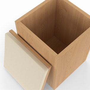 Table basse Tania 2 en 1 avec plateau dépliant et 4 assises