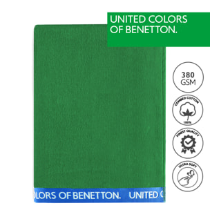 SET 2 TOALLA DE PLAYA 90X160CM 380GSM VELOUR 100%ALGODON VERDE  BENETTON