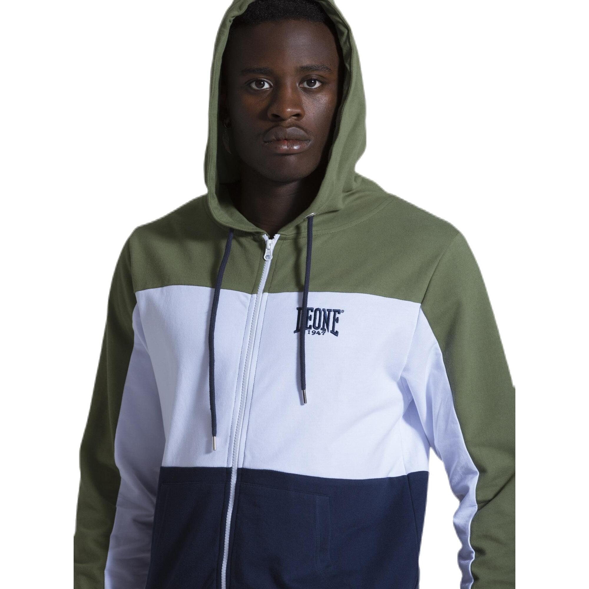 Tuta stripes da uomo composta da Felpe con cappuccio zip e pantalone in Felpe Jumpsuits Set