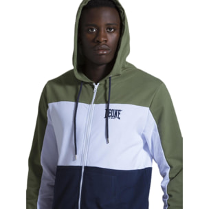 Tuta stripes da uomo composta da Felpe con cappuccio zip e pantalone in Felpe Jumpsuits Set