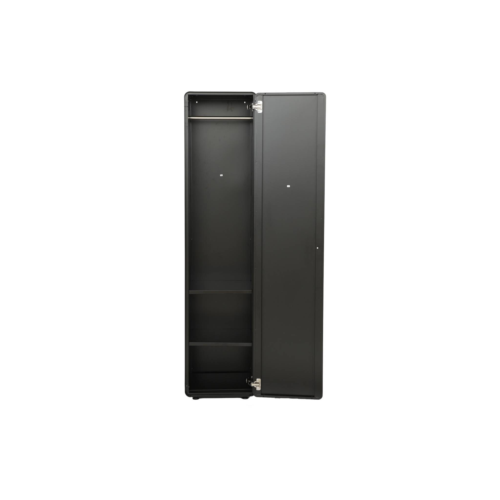 Armoire casier industriel acier 2 étagères 1 penderie TRIBECA
