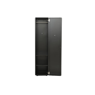 Armoire casier industriel acier 2 étagères 1 penderie TRIBECA