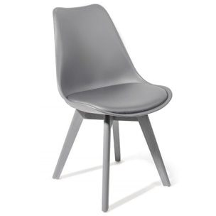 Tomasucci Lot de 4 Chaises kiki evo gris