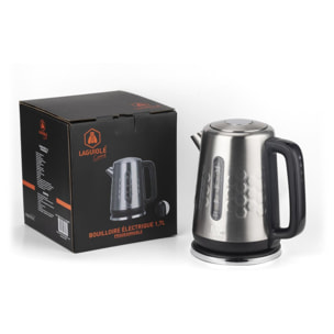 Bouilloire électrique programmable en inox 1,7l