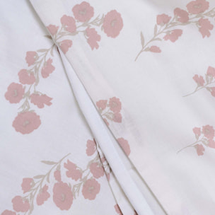 Funda nórdica algodón nundia topo/rosa keike