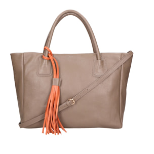 Borsa a spalla da donna - Modello Rosalie - 100% pelle - 46.0 x 27.5 x 10.0 cm