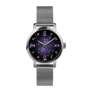 Timex Quartz Analogique Montre-Bracelet En Acier Inoxydable Transcend Celestial 31 Mm