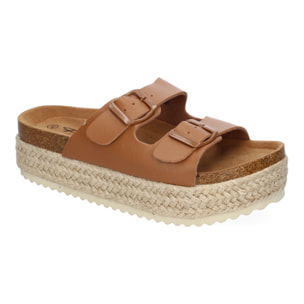 Sandalia de Plataforma para Mujer, Cómodas y Elegantes, Forradas de Yute