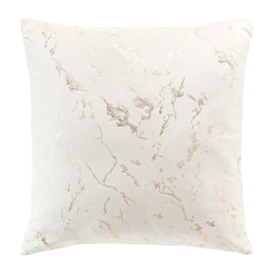 Coussin blanc  - Effet marbré - Blanc