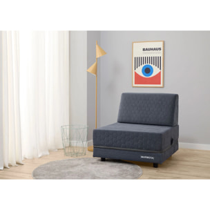 Puff Cama Marmota con Viscoelástica - Sillón Cama Plegable y Convertible - Diseño Elegante y Versátil para Visitas - Tejido de Alta Calidad - 3 Años de Garantía