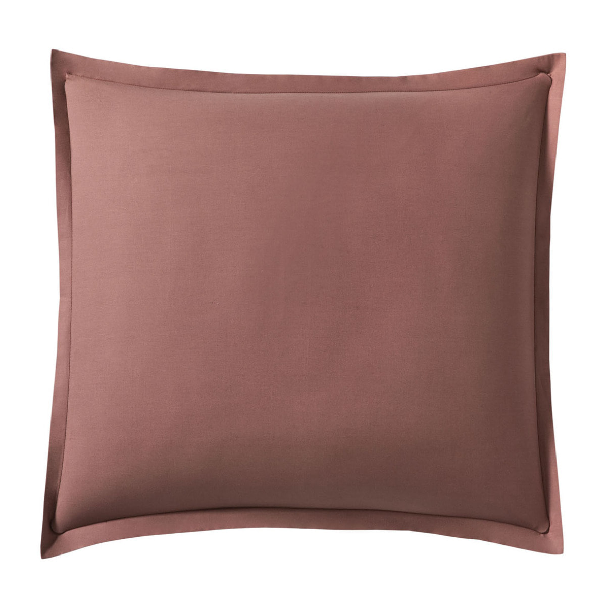 Taie d'oreiller unie en percale de coton, Made in France, ROYAL LINE , Rose