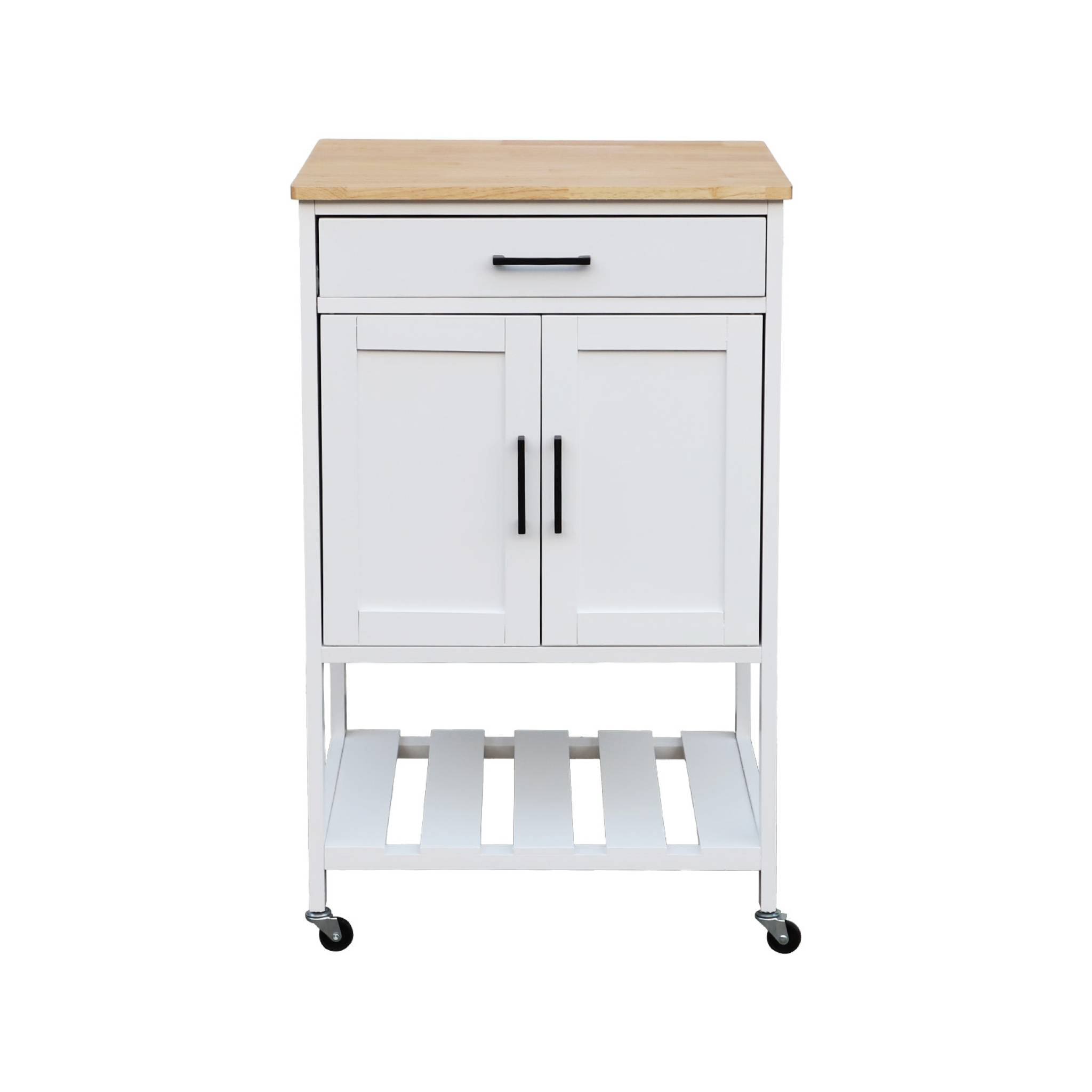 Desserte de cuisine plateau bois d'hévéa L56cm BENDOR